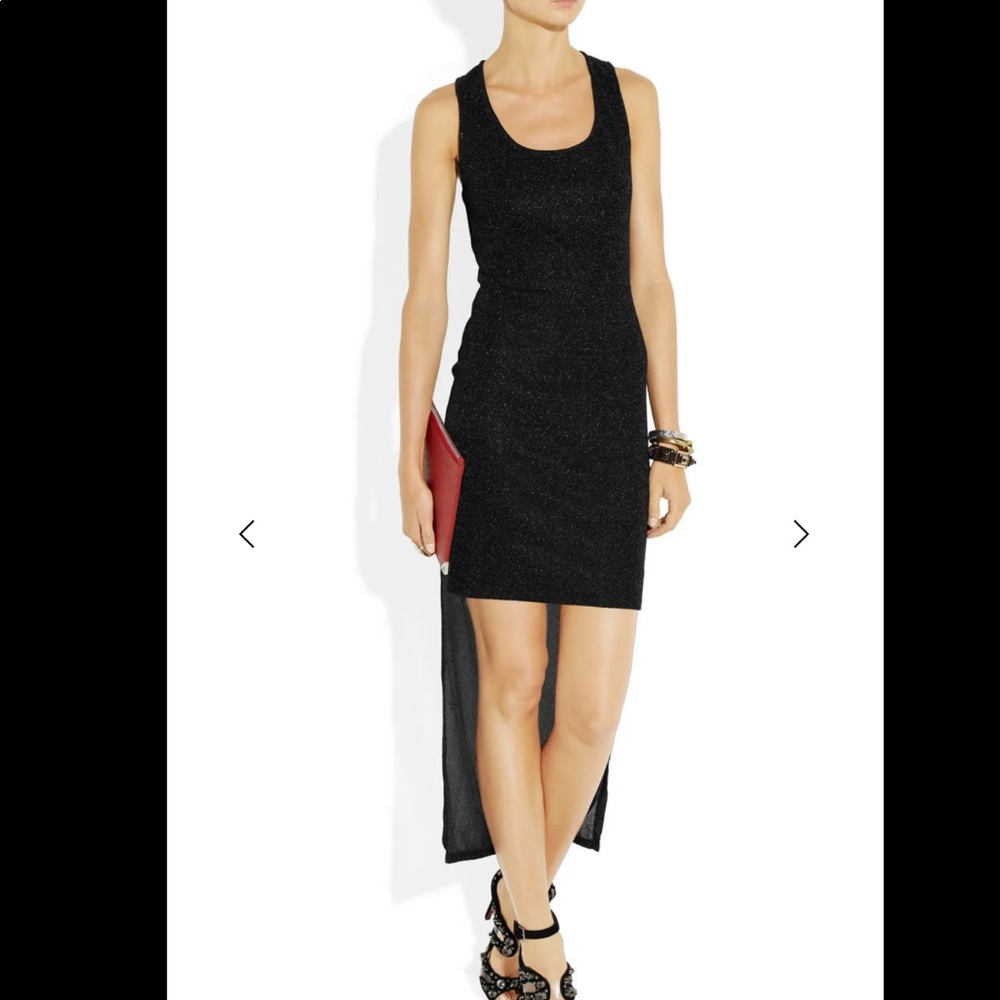 ELIZABETH & JAMES Veda metallic knitted dress XS